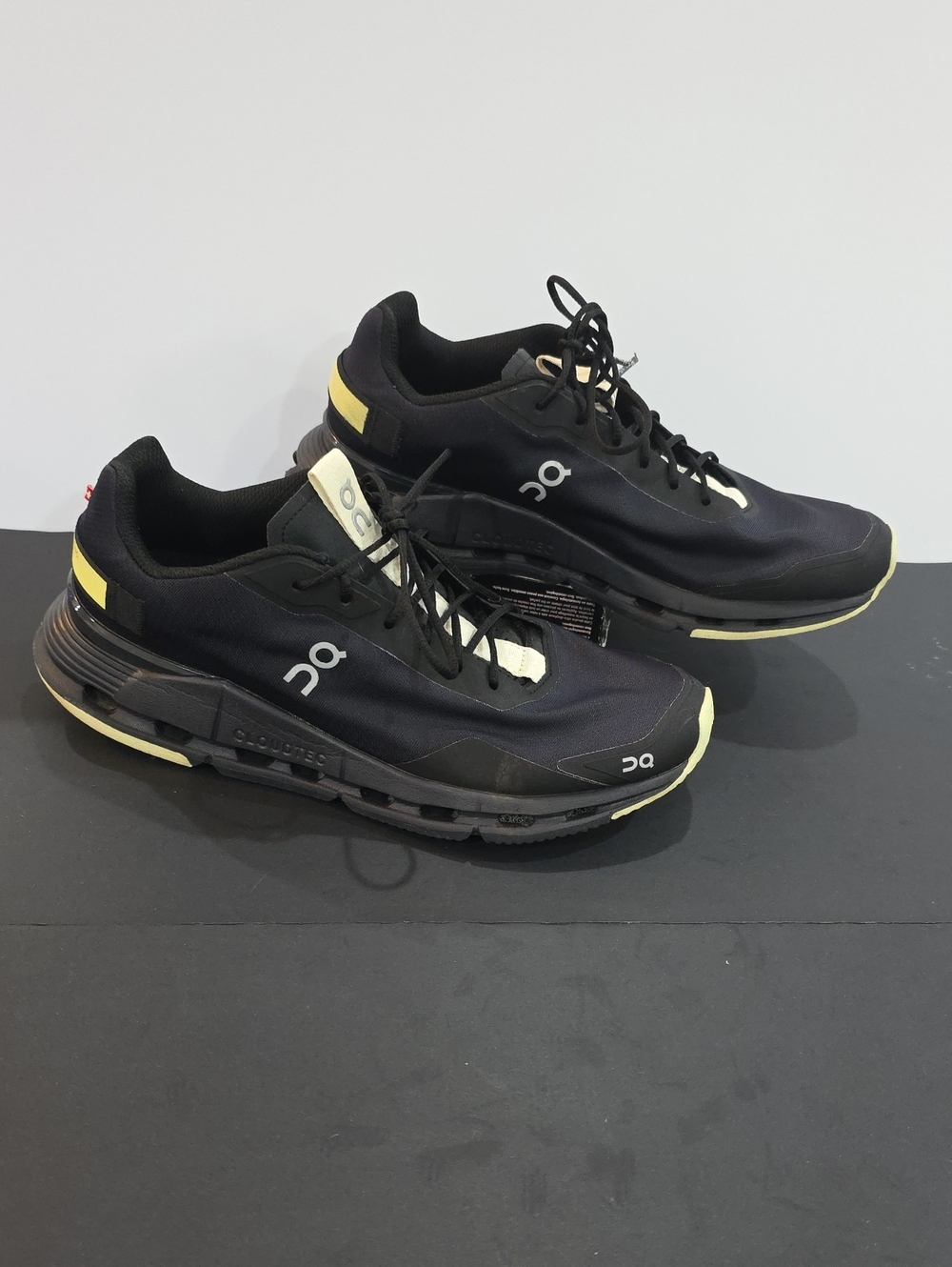 On Running CloudNova Form Women's  Running Shoes in Black and Cream Size 10